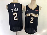 Pelicans 2 Lonzo Ball Navy Nike Swingman Jersey,baseball caps,new era cap wholesale,wholesale hats